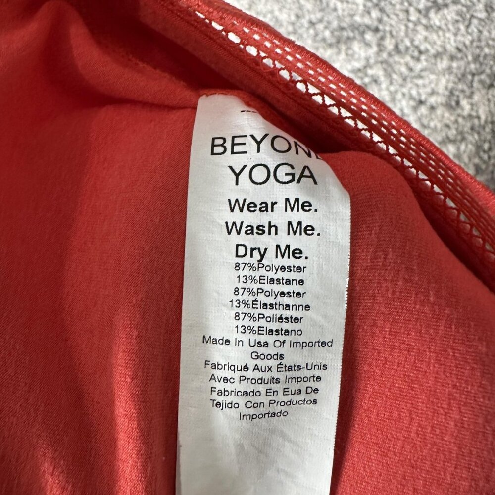 Beyond Yoga Pants Womens‎ Medium Orange High Rise Leggings Activewear Workout - Picture 8 of 8